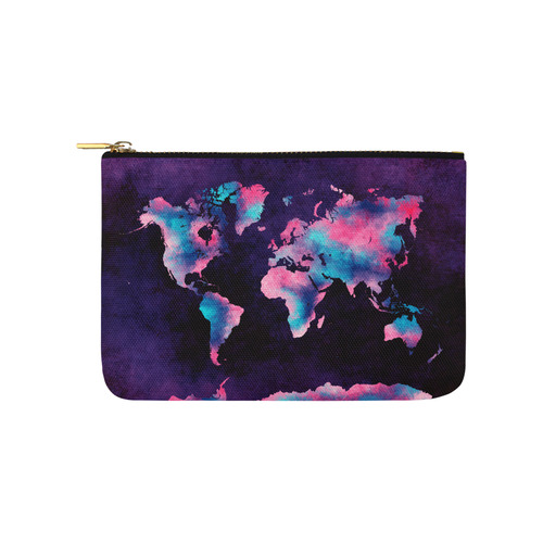 world map Carry-All Pouch 9.5''x6''