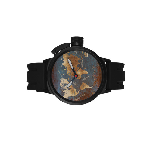 world map Men's Sports Watch(Model 309)