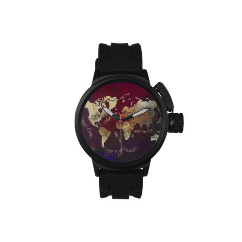 world map Men's Sports Watch(Model 309)