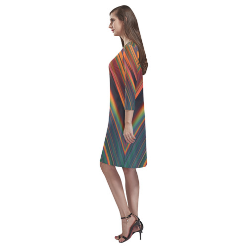 Chemtrails Rhea Loose Round Neck Dress(Model D22)