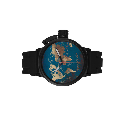 world map Men's Sports Watch(Model 309)