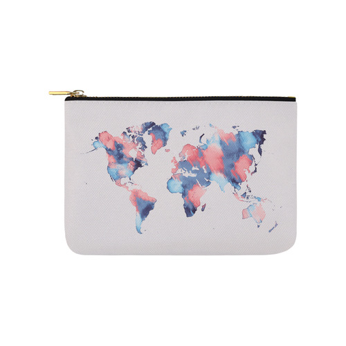 world map Carry-All Pouch 9.5''x6''