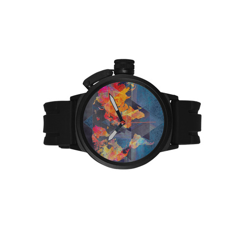 world map Men's Sports Watch(Model 309)