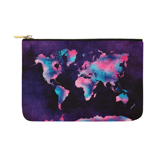 world map Carry-All Pouch 12.5''x8.5''