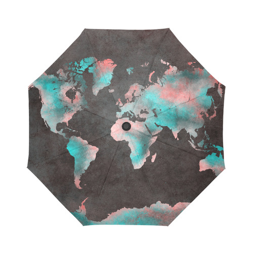 world map Auto-Foldable Umbrella (Model U04)