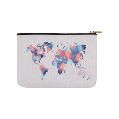 world map Carry-All Pouch 9.5''x6''