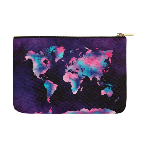 world map Carry-All Pouch 12.5''x8.5''