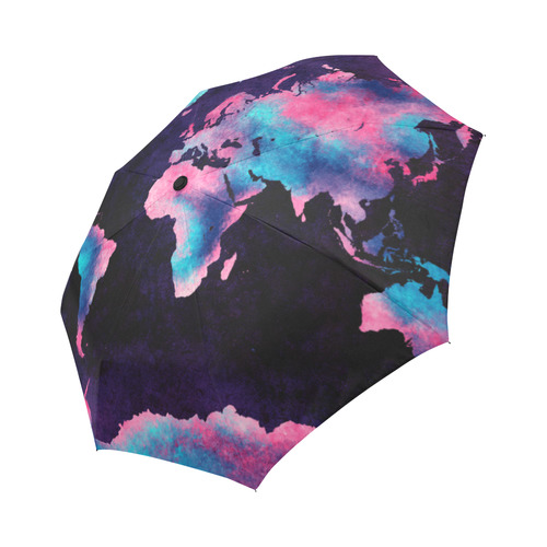 world map Auto-Foldable Umbrella (Model U04)