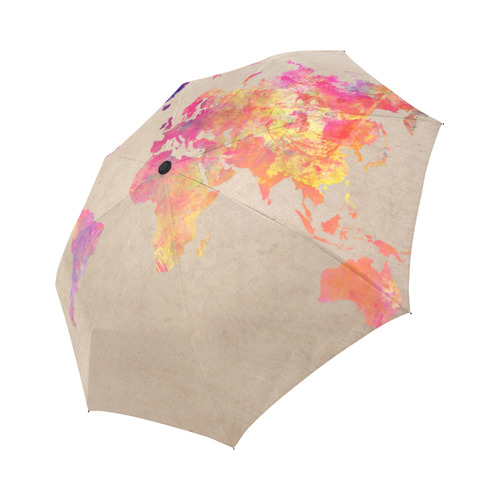 world map Auto-Foldable Umbrella (Model U04)