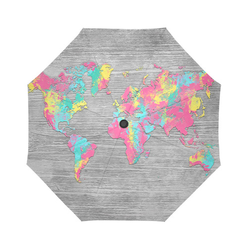 world map Auto-Foldable Umbrella (Model U04)