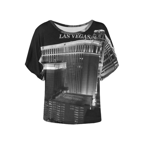 VEGAS Women's Batwing-Sleeved Blouse T shirt (Model T44)