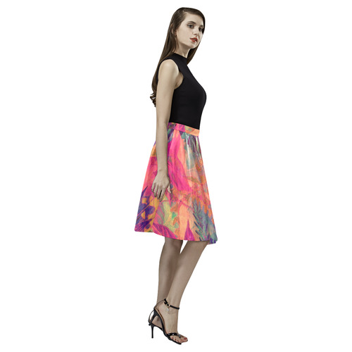 flora 8 Melete Pleated Midi Skirt (Model D15)