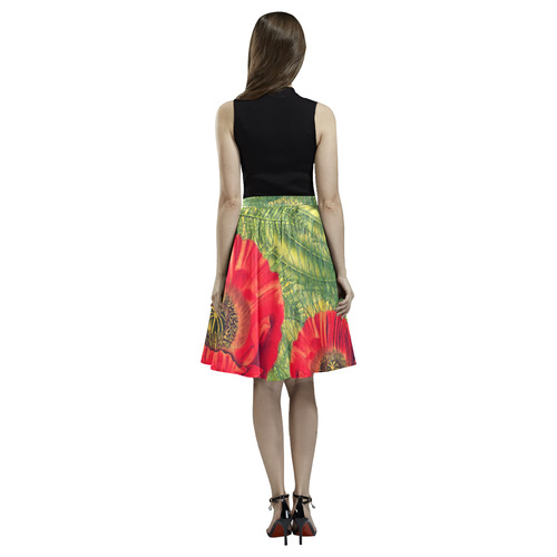 flora 7 Melete Pleated Midi Skirt (Model D15)