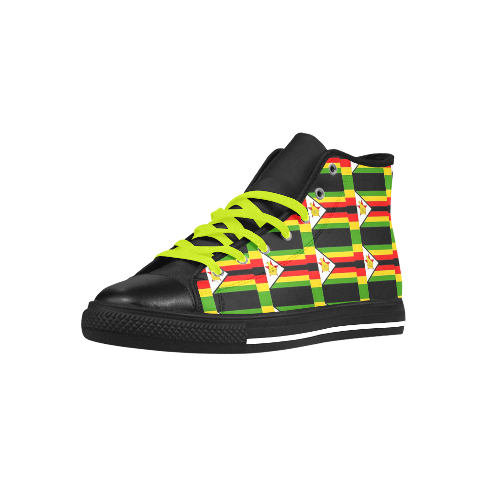 ZIMBABWE Aquila High Top Microfiber Leather Men's Shoes (Model 027