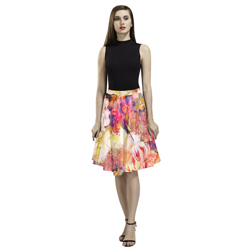 flora 5 Melete Pleated Midi Skirt (Model D15)