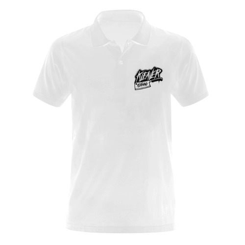 White Kleaver Polo Men's Polo Shirt (Model T24)