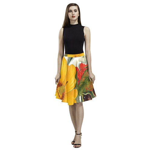 flora 1 Melete Pleated Midi Skirt (Model D15)