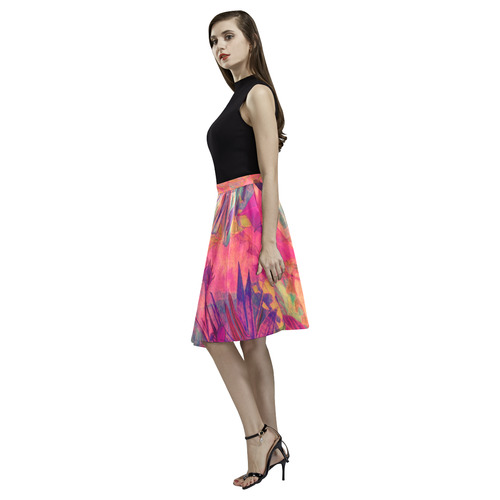 flora 8 Melete Pleated Midi Skirt (Model D15)