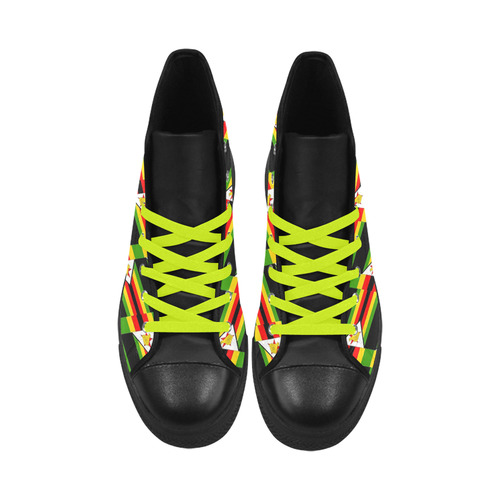 ZIMBABWE Aquila High Top Microfiber Leather Men's Shoes (Model 027