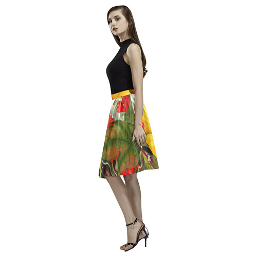 flora 1 Melete Pleated Midi Skirt (Model D15)