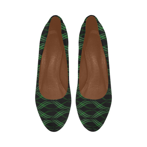 green ribbon heels