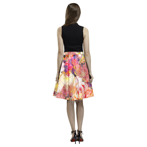 flora 5 Melete Pleated Midi Skirt (Model D15)