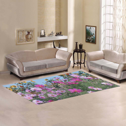 Summer Flowers Area Rug 7'x3'3''