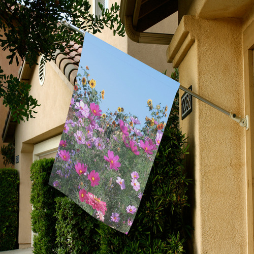 Summer Flowers Garden Flag 28''x40'' （Without Flagpole）