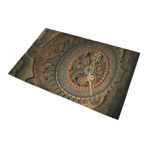 Steampunk, clockwork Bath Rug 20''x 32''