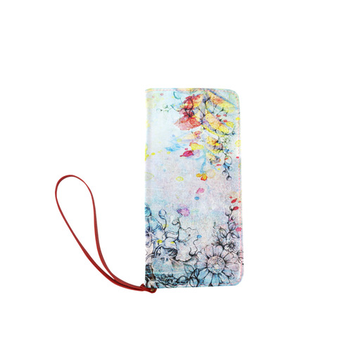 Flowers Wild Women's Clutch Wallet (Model 1637)