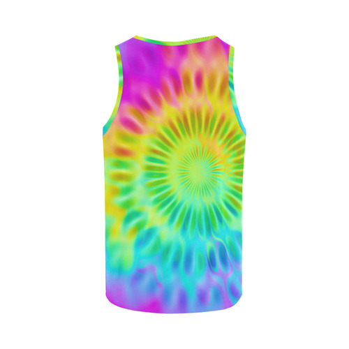 Magic Fractal Flower Neon Colored All Over Print Tank Top for Women (Model T43)