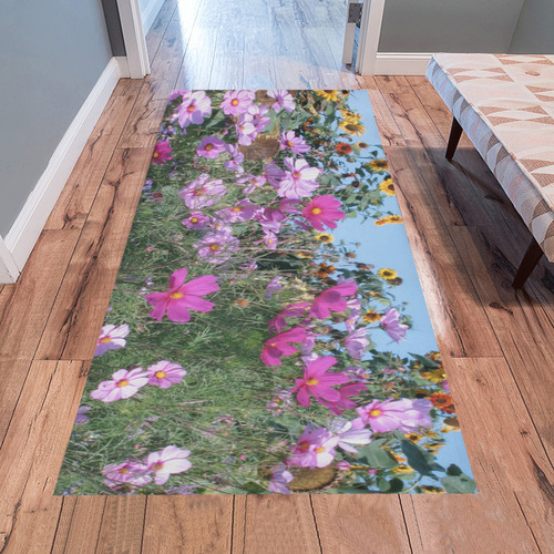 Summer Flowers Area Rug 7'x3'3''