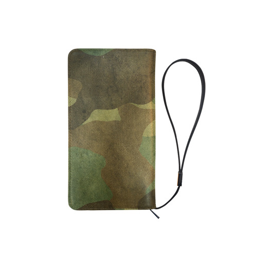 Camo Brown Green Men's Clutch Purse （Model 1638）