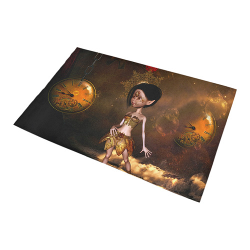 Sweet steampunk girl on the beach Bath Rug 20''x 32''