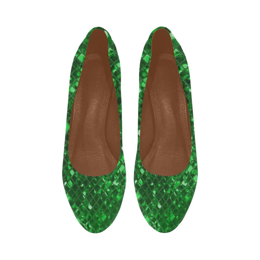 emerald green sparkly heels