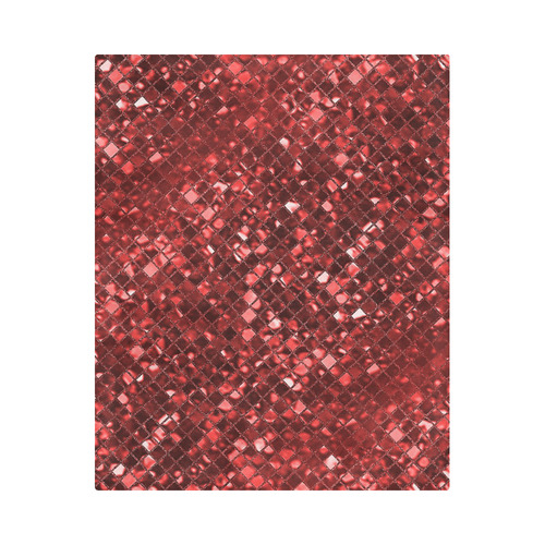 Ruby Red Sparkle Duvet Cover 86"x70" ( All-over-print)