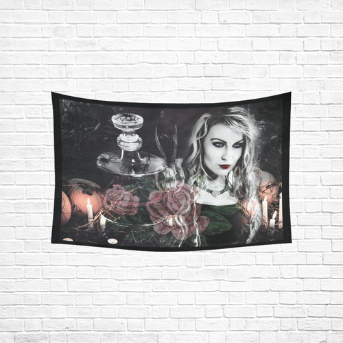 Wicked Ways Gothic Fantasy Art Cotton Linen Wall Tapestry 60"x 40"