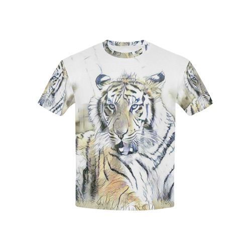 fascinating altered animals -Tiger by JamColors Kids' All Over Print T-shirt (USA Size) (Model T40)