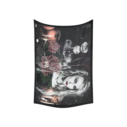 Wicked Ways Gothic Fantasy Art Cotton Linen Wall Tapestry 60"x 40"