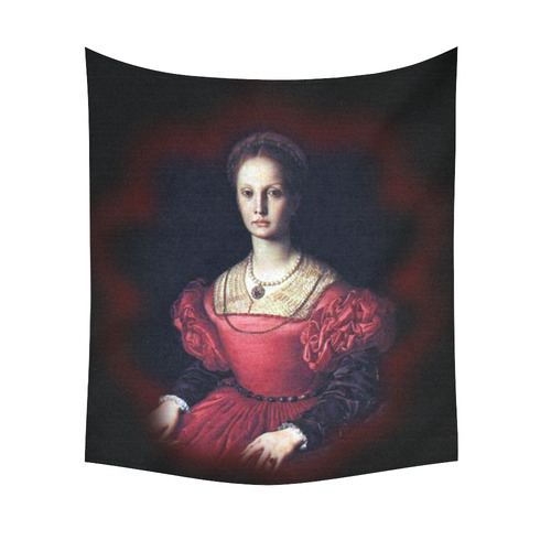 Elizabeth Bathory Gothic Art Cotton Linen Wall Tapestry 51"x 60"