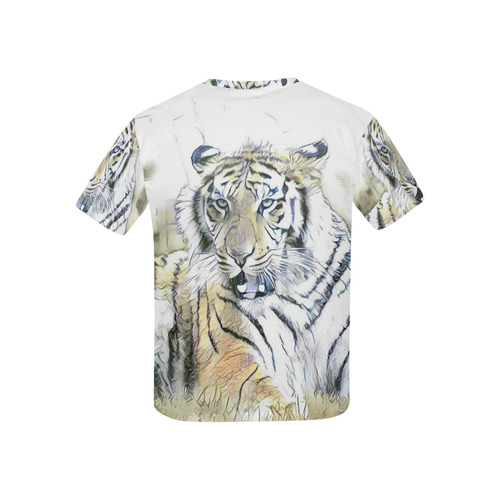 fascinating altered animals -Tiger by JamColors Kids' All Over Print T-shirt (USA Size) (Model T40)