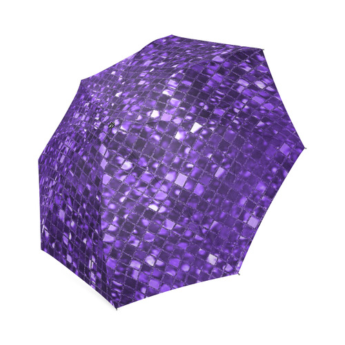 Amethyst Purple Sparkle Foldable Umbrella (Model U01)