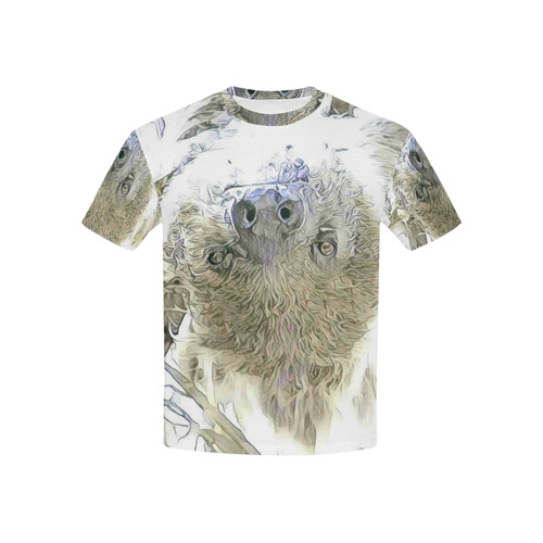 fascinating altered animals - Sloth  by JamColors Kids' All Over Print T-shirt (USA Size) (Model T40)