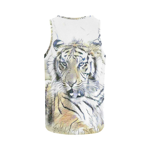 fascinating altered animals -Tiger by JamColors All Over Print Tank Top for Men (Model T43)