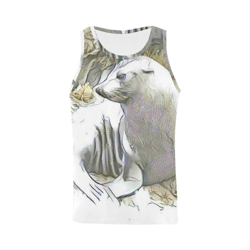 fascinating altered animals -Seal by JamColors All Over Print Tank Top for Men (Model T43)