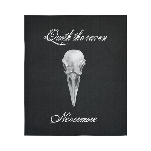 Nevermore Raven Goth Art Cotton Linen Wall Tapestry 51"x 60"