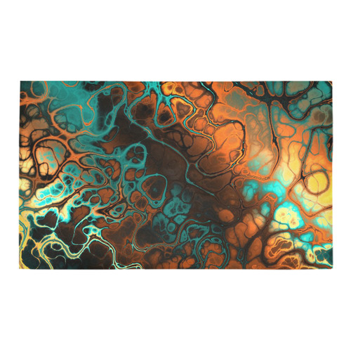 awesome fractal 35F by JamColors Azalea Doormat 30" x 18" (Sponge Material)