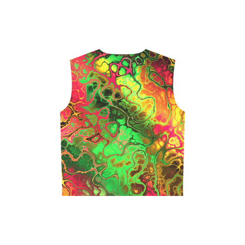 awesome fractal 35I by JamColors All Over Print Sleeveless Hoodie for Women (Model H15)