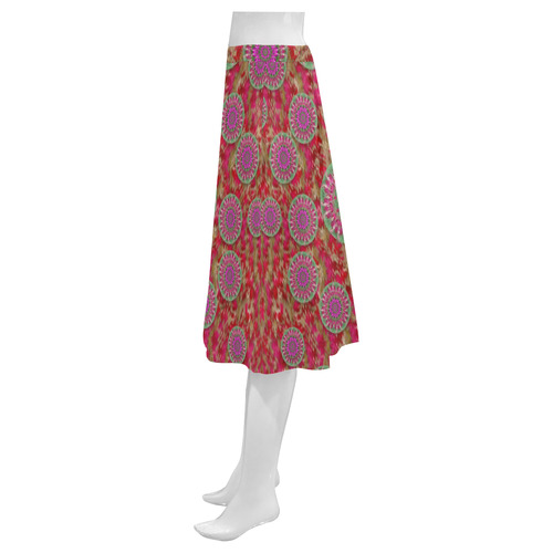 Hearts can also be flowers such as bleeding hearts Mnemosyne Women's Crepe Skirt (Model D16)
