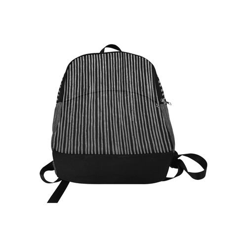 Stylish silver strip Fabric Backpack for Adult (Model 1659)